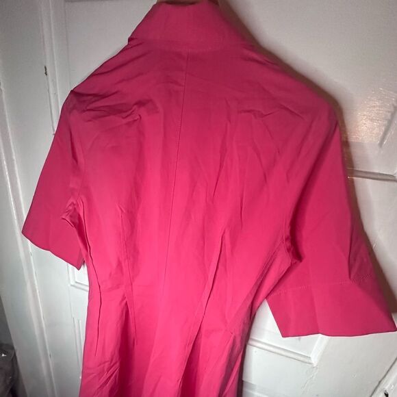 Antonelli | NWTs Monaco Pink Front Button Midi Dress Size Medium - Picture 10 of 13